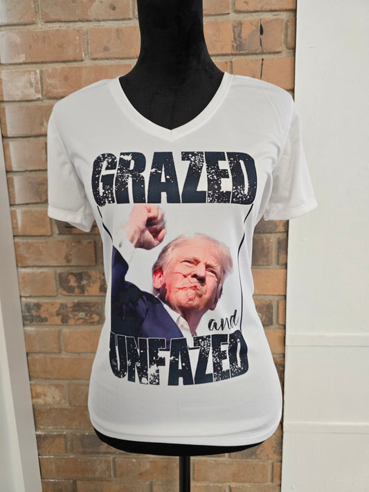 Trump Grazed and Unfazed